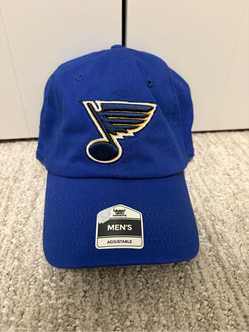 NHL St. Louis Blues Blue Adjustable Hat with Embroidered Logo